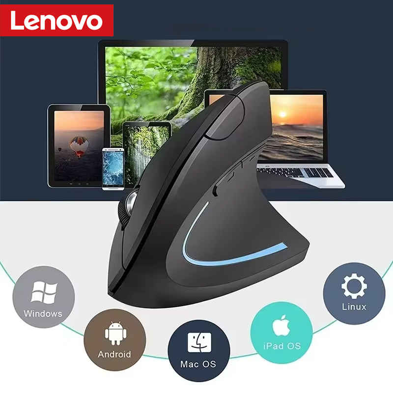 Pc Gaming Lenovo - Lenovo Wireless Vertical Mouse Rechargeable Personalised