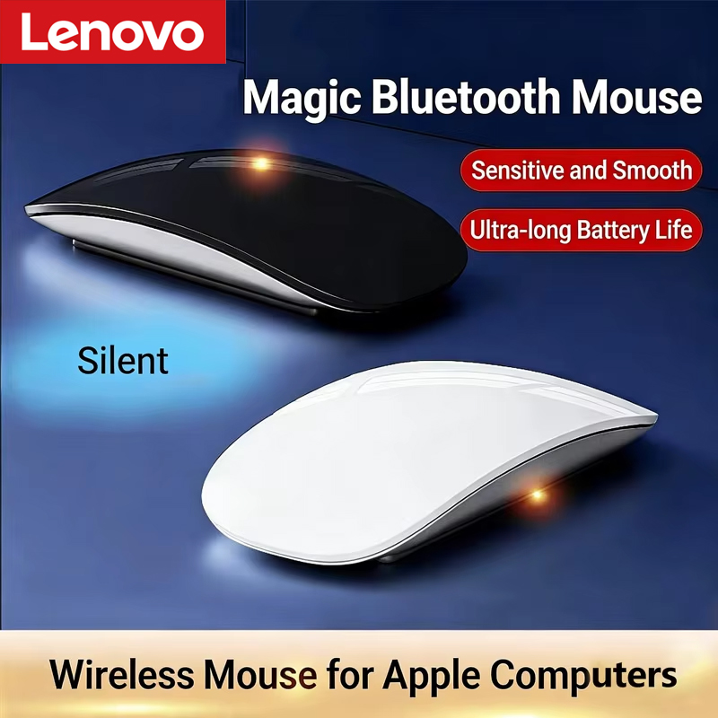 Pc Gaming Lenovo - Lenovo Wireless Bluetooth Mouse Multi-Touch Ergonomic