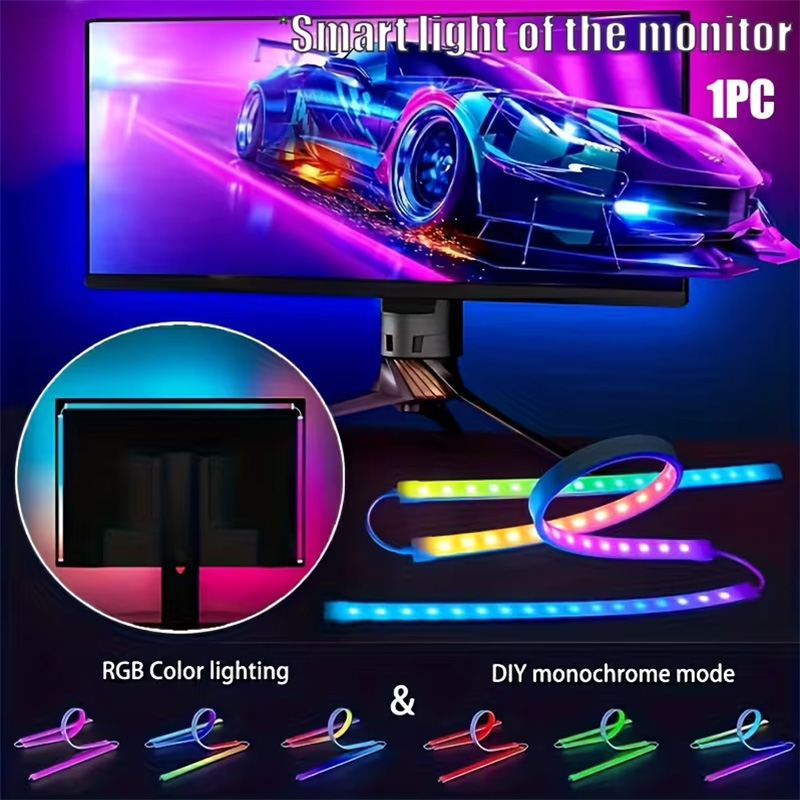 Pc Gaming Rgb - RGB Gaming Lights Strip Monitor Backlight