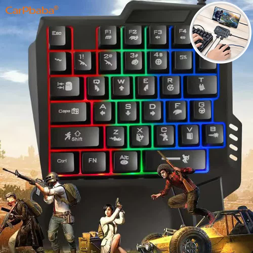 Pc Gaming Kit - USB Single Hand One-Handed Gaming Kit