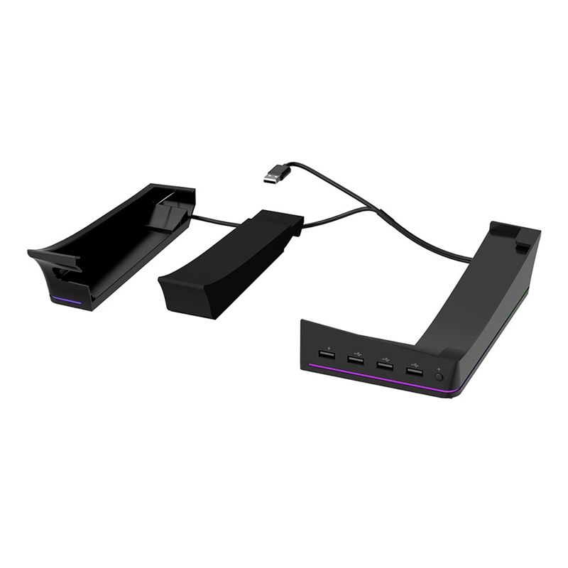 Usb Hub Gaming - For PS5 Slim/Pro Stand With Light