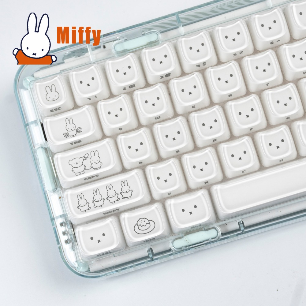 Kawaii Miffy Keycaps Cute Rabb - đánh giá và giá Pc Gaming Kawaii