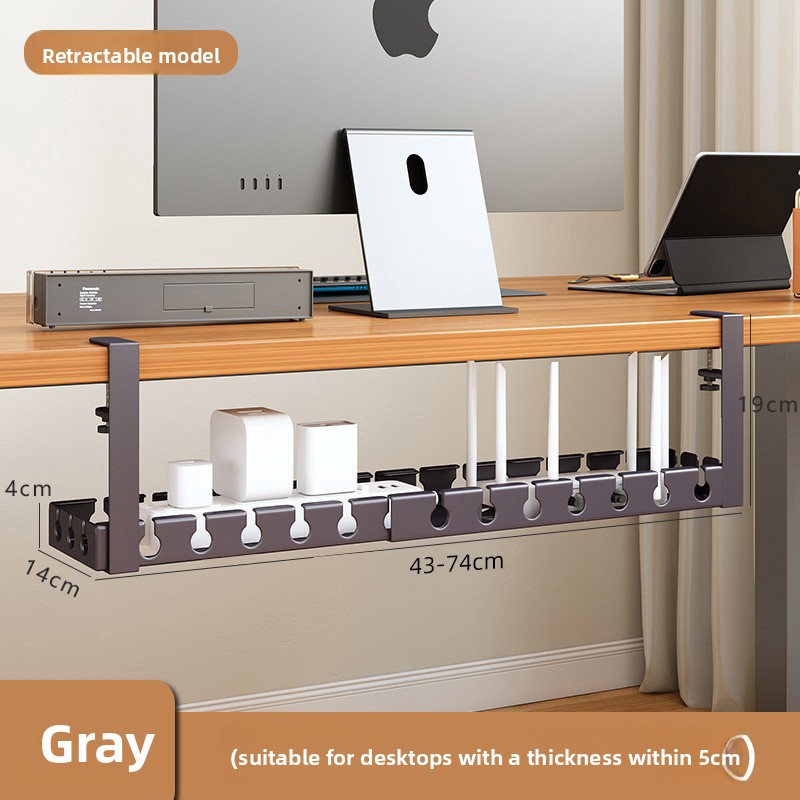 Retractable No Drill Clamp On  - đánh giá và giá Desk Cable Organizer