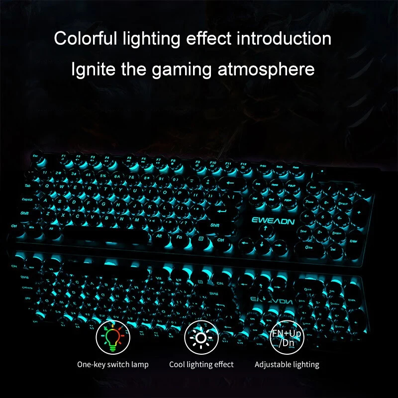 Retro Punk Mechanical Feel Key - đánh giá và giá Pc Gaming Rgb