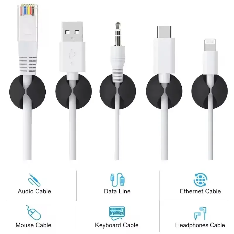 5/50Pcs Cable Clip Winder Orga - đánh giá và giá Desk Cable Organizer