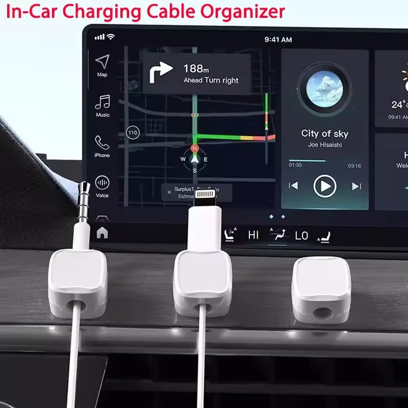 Magnetic Cable Clip Winder Hol - đánh giá và giá Desk Cable Organizer
