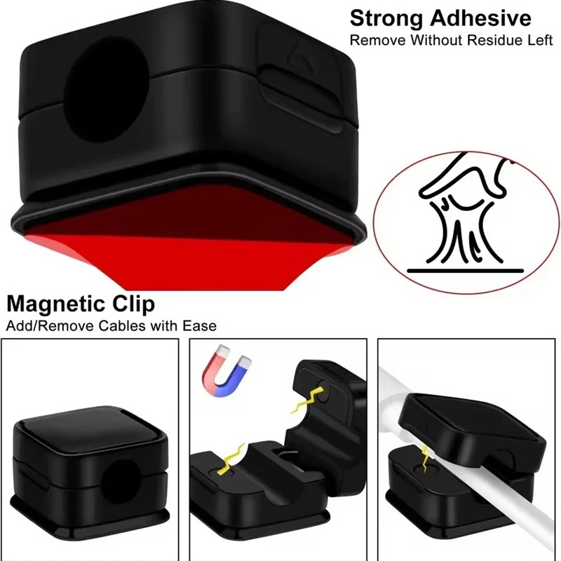 Magnetic Cable Clip Winder Hol - đánh giá và giá Desk Cable Organizer