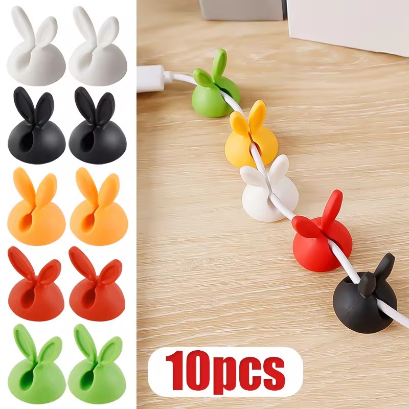 Cute Rabbit Ear Cable Manager  - đánh giá và giá Desk Cable Organizer