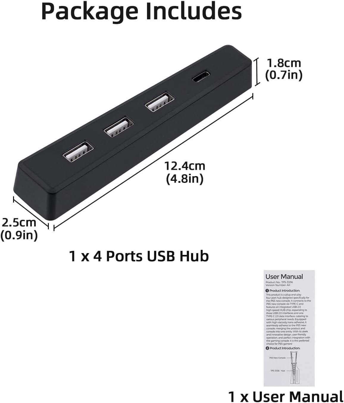 4 Ports USB Hub for PS5 Slim D - đánh giá và giá Usb Hub Gaming