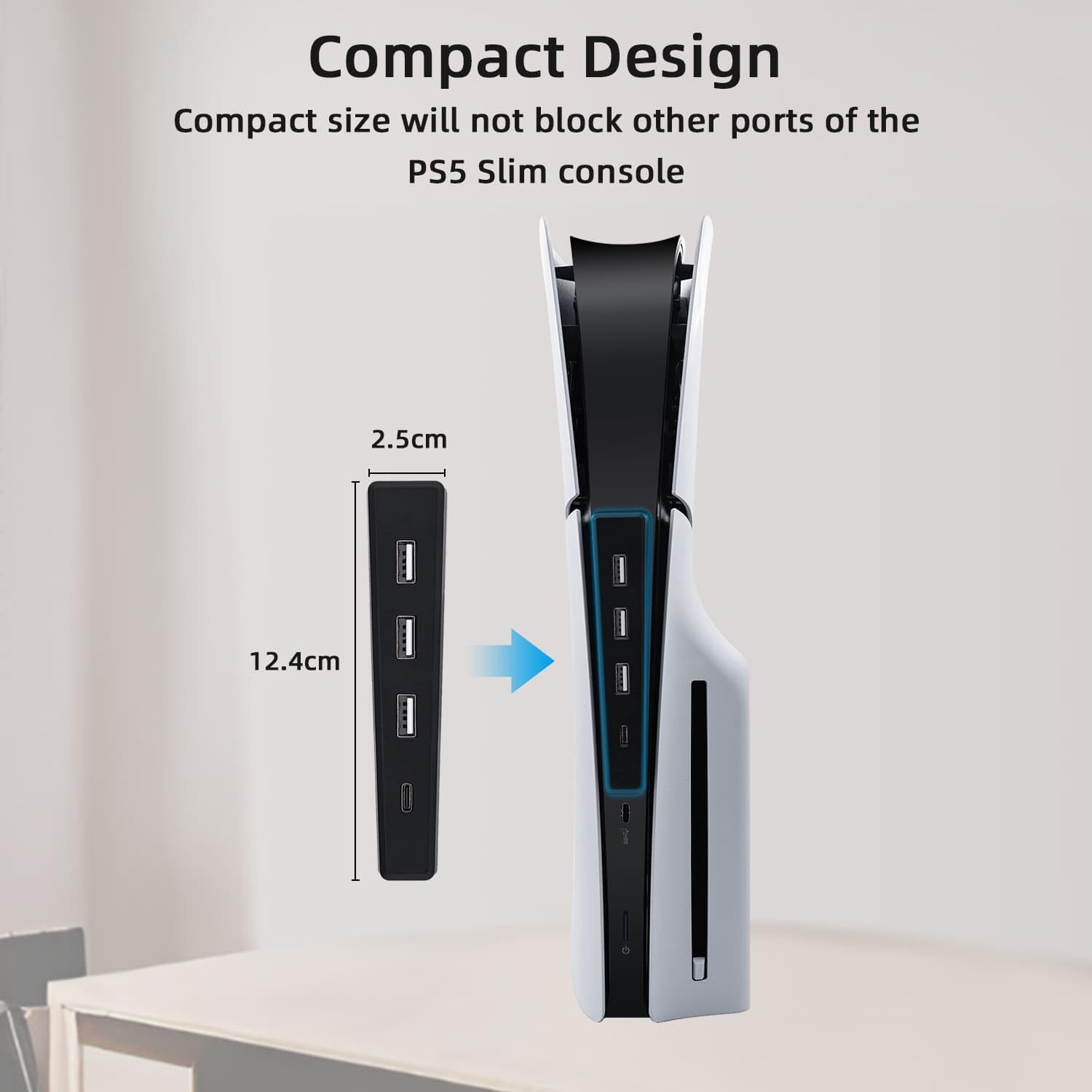 4 Ports USB Hub for PS5 Slim D - đánh giá và giá Usb Hub Gaming