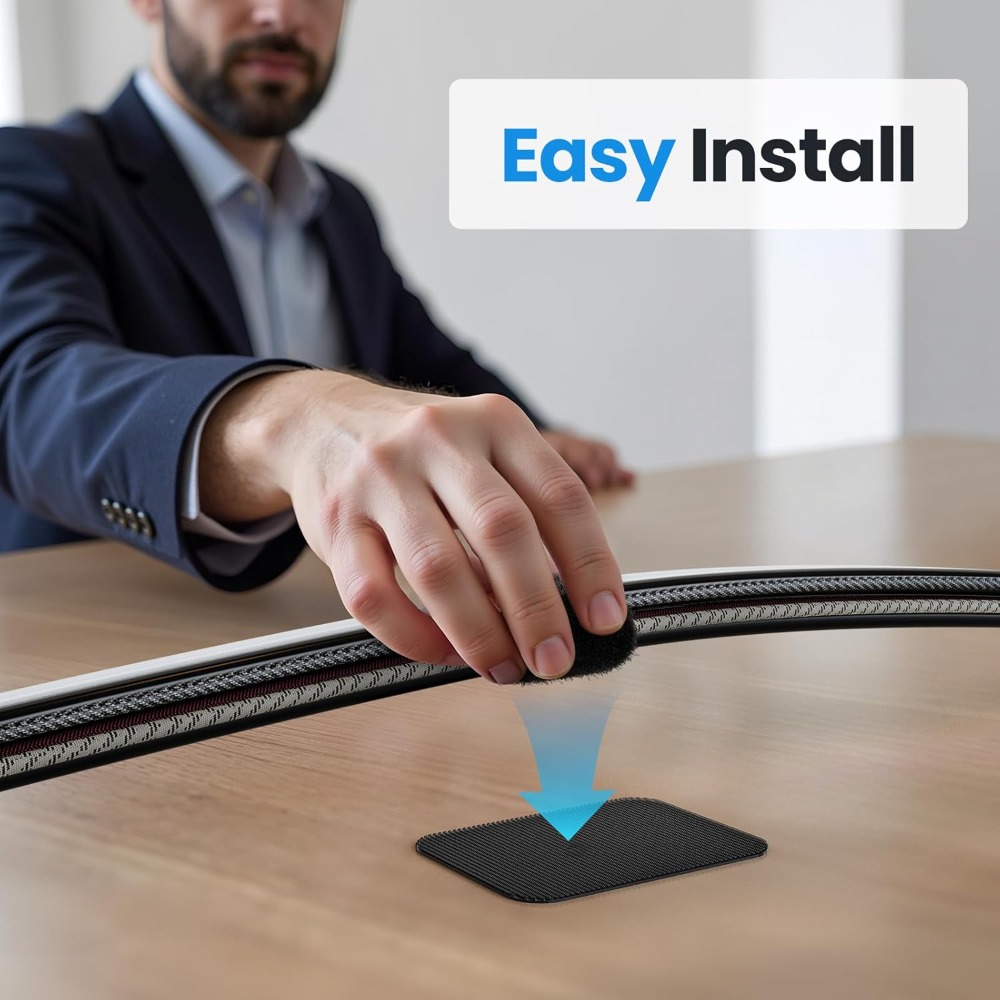 4-28Sets Self-Adhesive Ties Re - đánh giá và giá Desk Cable Organizer