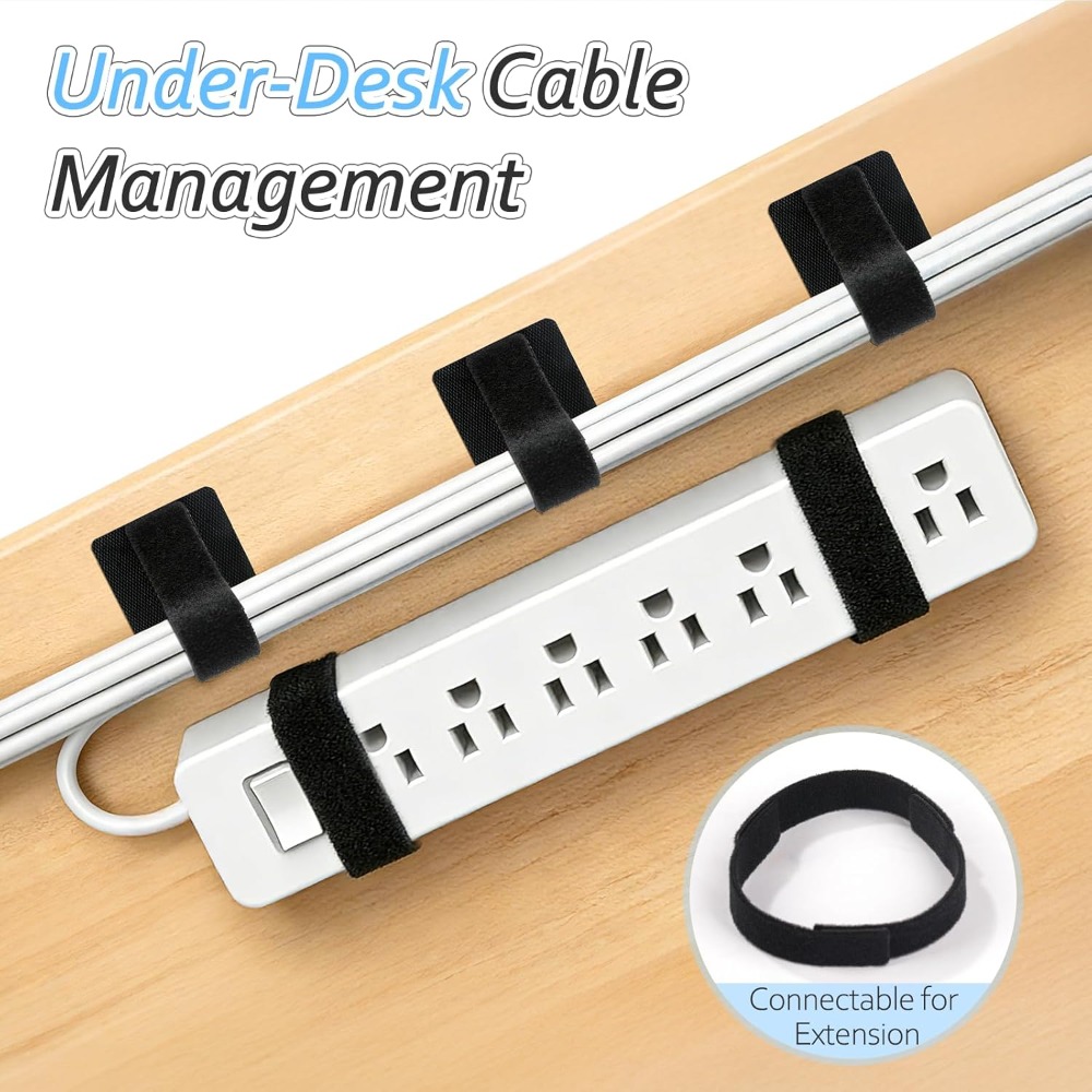 4-28Sets Self-Adhesive Ties Re - đánh giá và giá Desk Cable Organizer