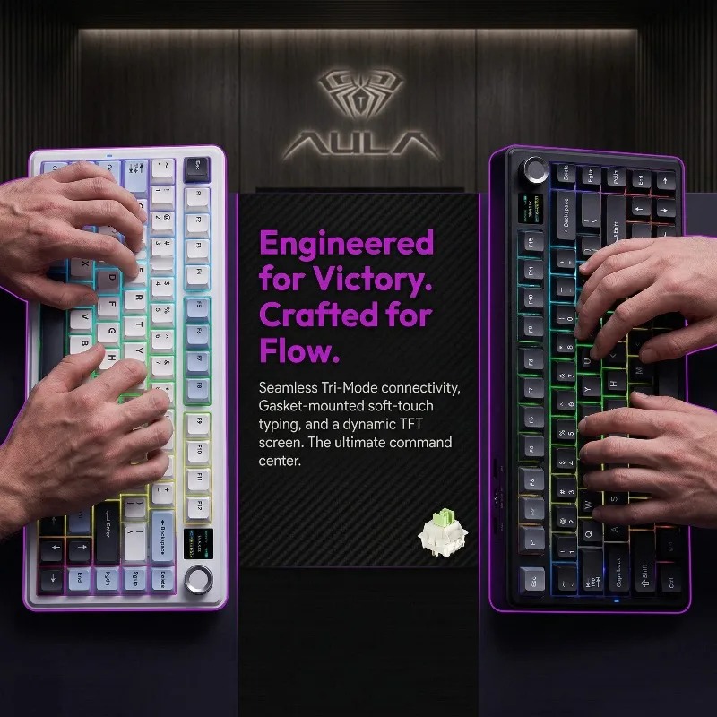 AULA F75 Max Mechanical Keyboa - đánh giá và giá Pc Gaming Rgb