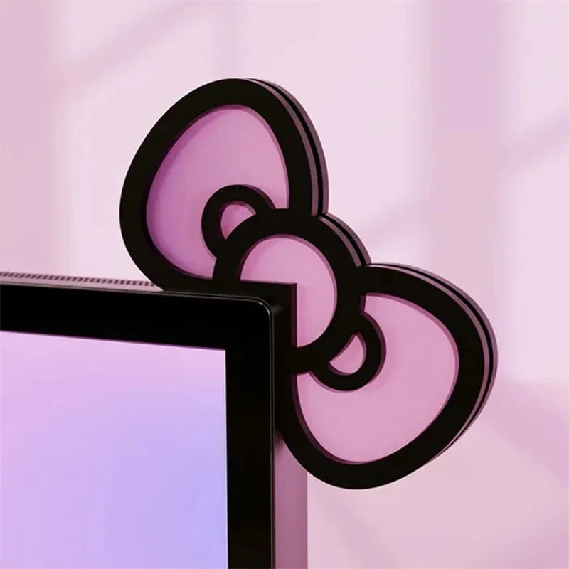 Kawaii Pink Acrylic Bow Monito - đánh giá và giá Pc Gaming Kawaii