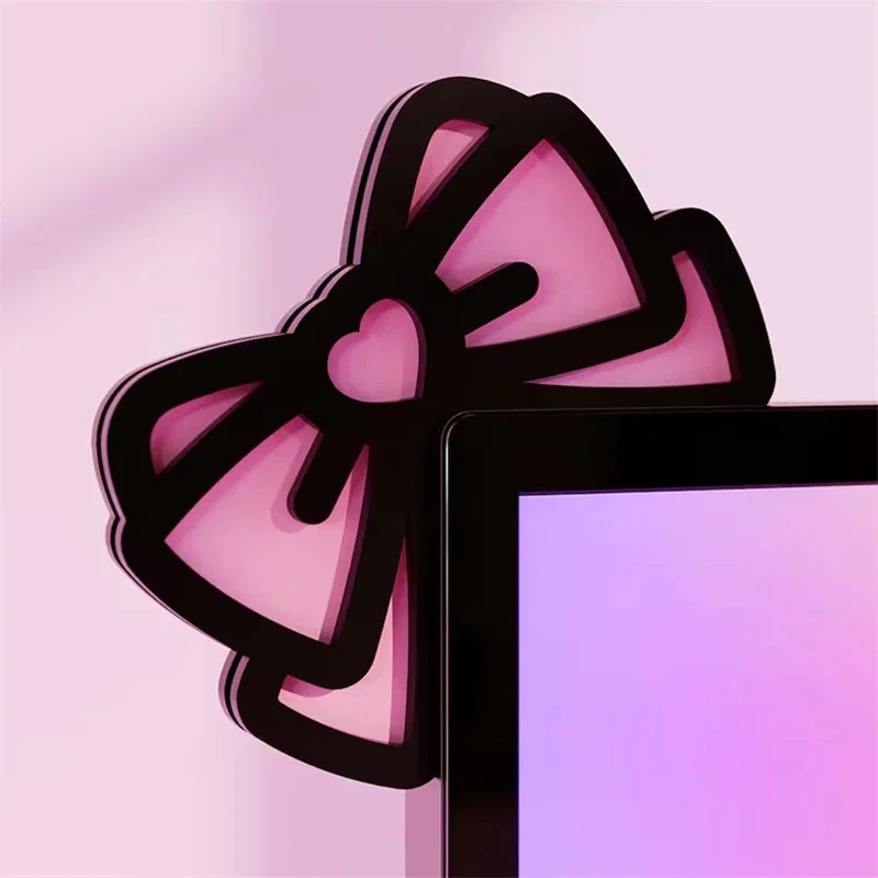 Kawaii Pink Acrylic Bow Monito - đánh giá và giá Pc Gaming Kawaii