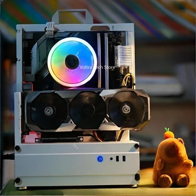 Open Frame PC Case, Support 24 - đánh giá và giá Gpu Vertical Mount