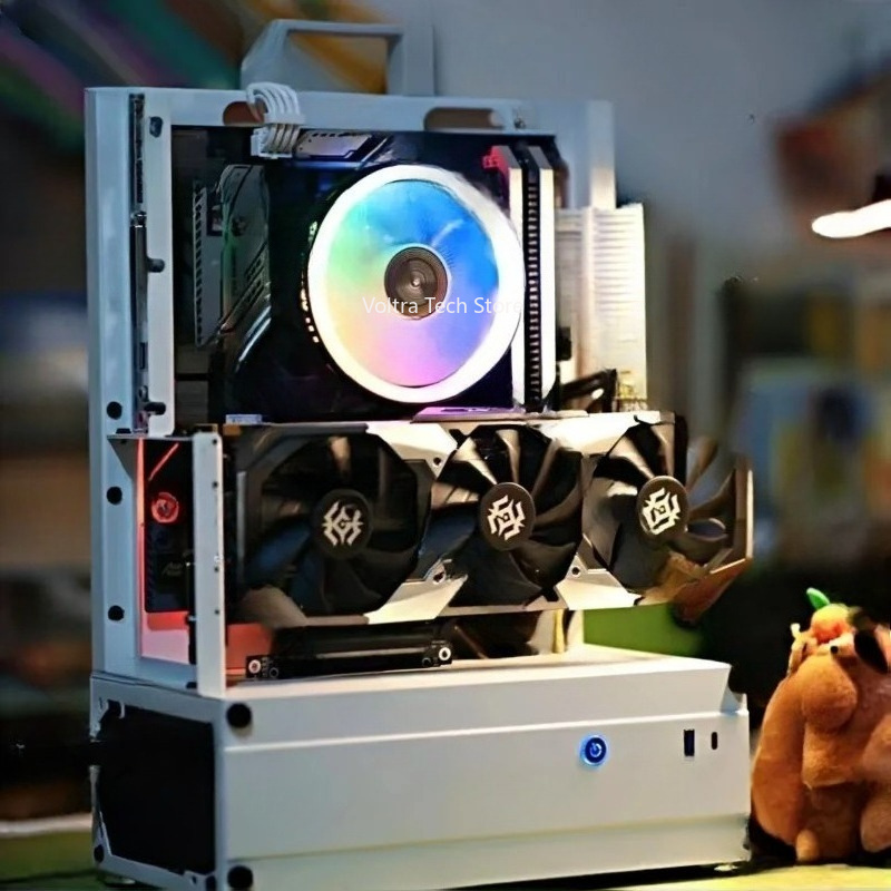 Open Frame PC Case, Support 24 - đánh giá và giá Gpu Vertical Mount