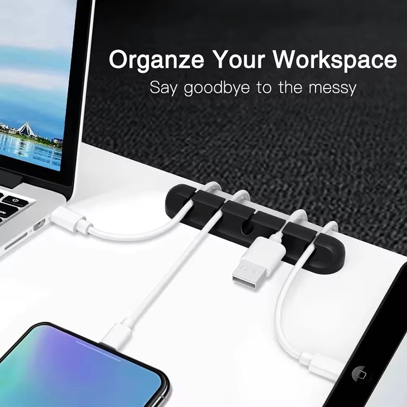 Silicone USB Cable Clip Winder - đánh giá và giá Desk Cable Organizer