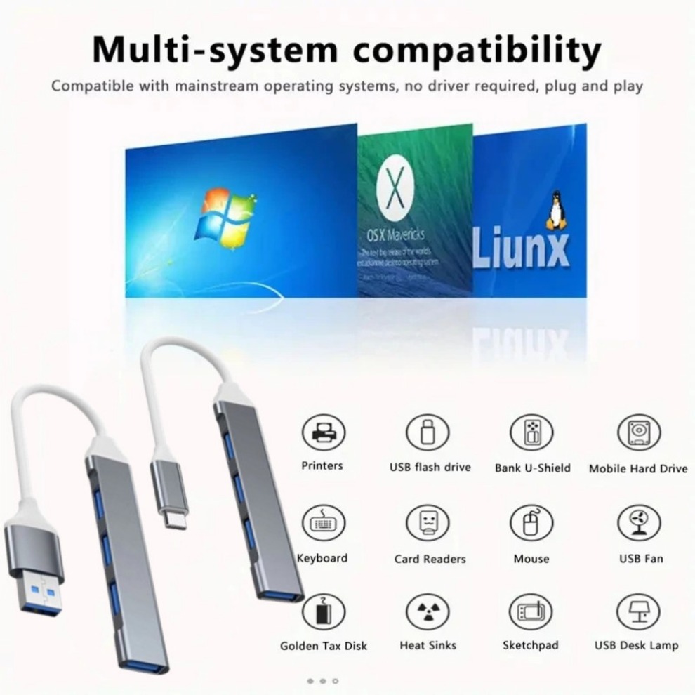 USB 3.0 Hub 4 in 1 USB Hub Hig - đánh giá và giá Usb Hub Gaming