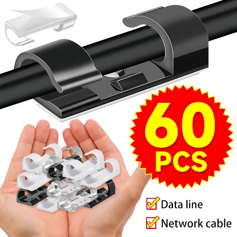 Wire Holder Wall Cable Clips S - đánh giá và giá Desk Cable Organizer