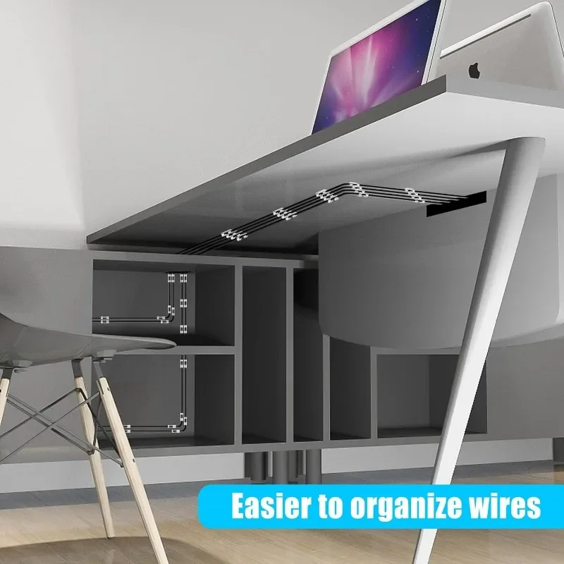 Wire Holder Wall Cable Clips S - đánh giá và giá Desk Cable Organizer