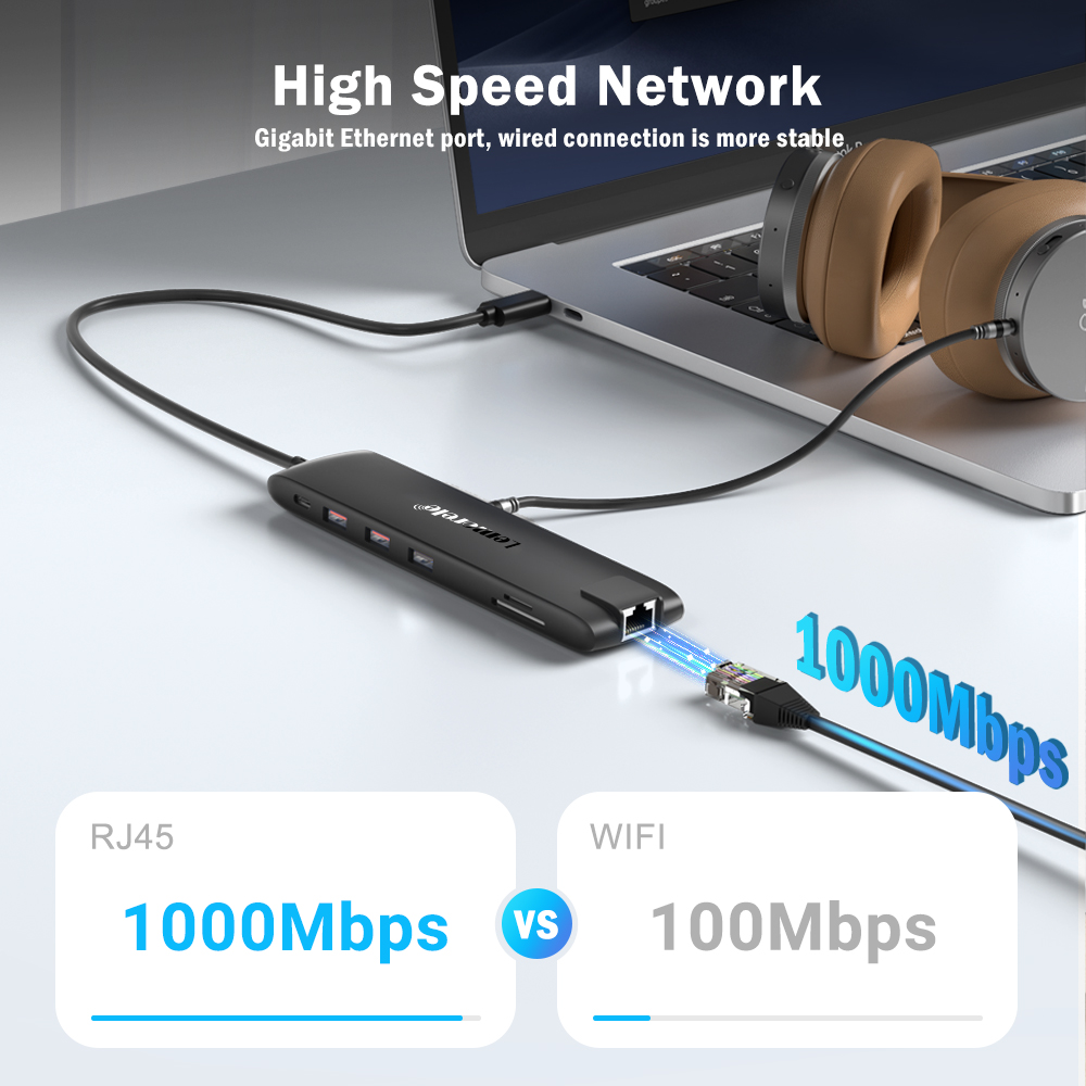 Lemorele TC96 USB Hub USB 3.1  - đánh giá và giá Usb Hub Gaming