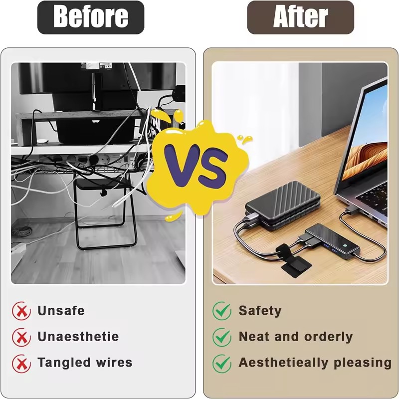 Adhesive Under Desk Cable Ties - đánh giá và giá Desk Cable Organizer