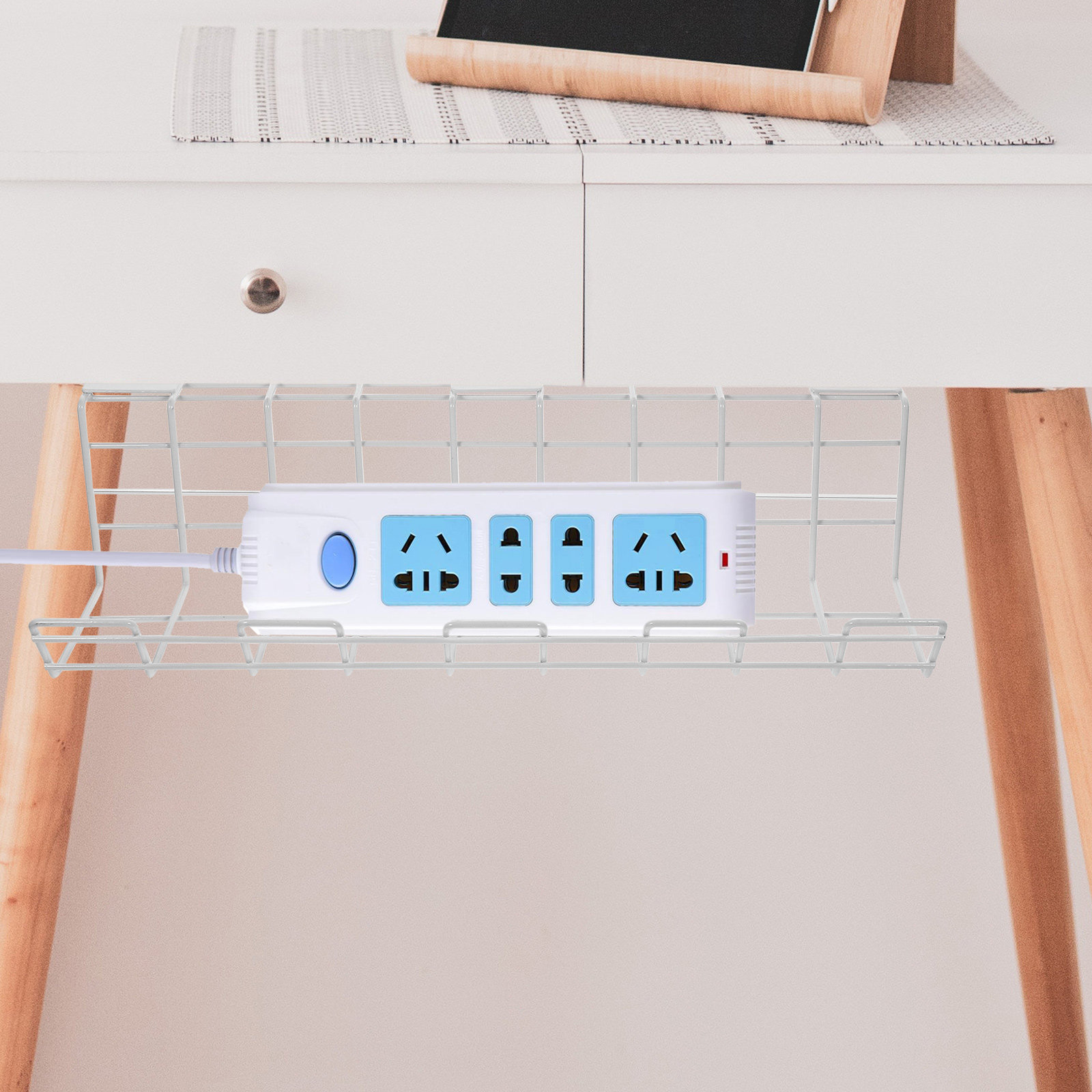 2Pcs Under Desk Cable Organize - đánh giá và giá Desk Cable Organizer