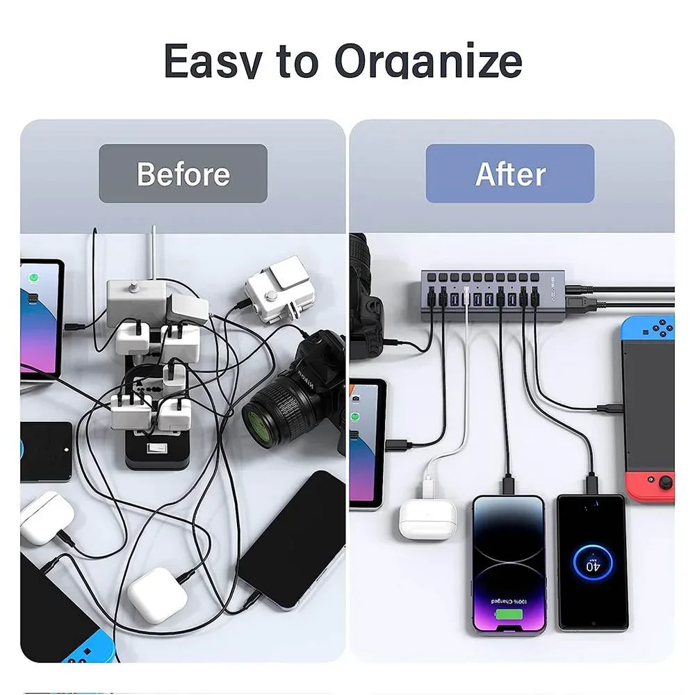 Acasis USB Splitter Powered US - đánh giá và giá Usb Hub Gaming