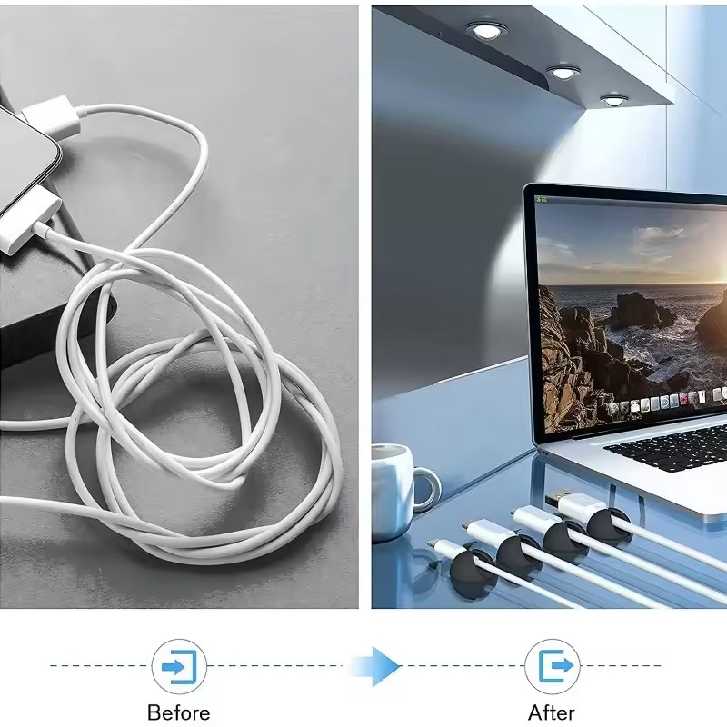 5/50Pcs Desktop Wall Cable Cli - đánh giá và giá Desk Cable Organizer