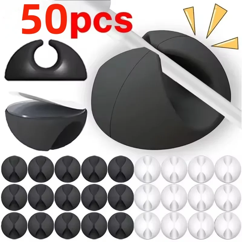 5/50Pcs Desktop Wall Cable Cli - đánh giá và giá Desk Cable Organizer