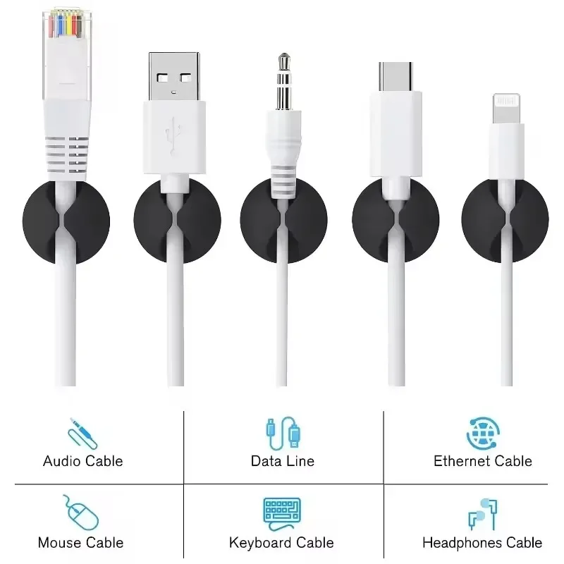 5/50Pcs Desktop Wall Cable Cli - đánh giá và giá Desk Cable Organizer