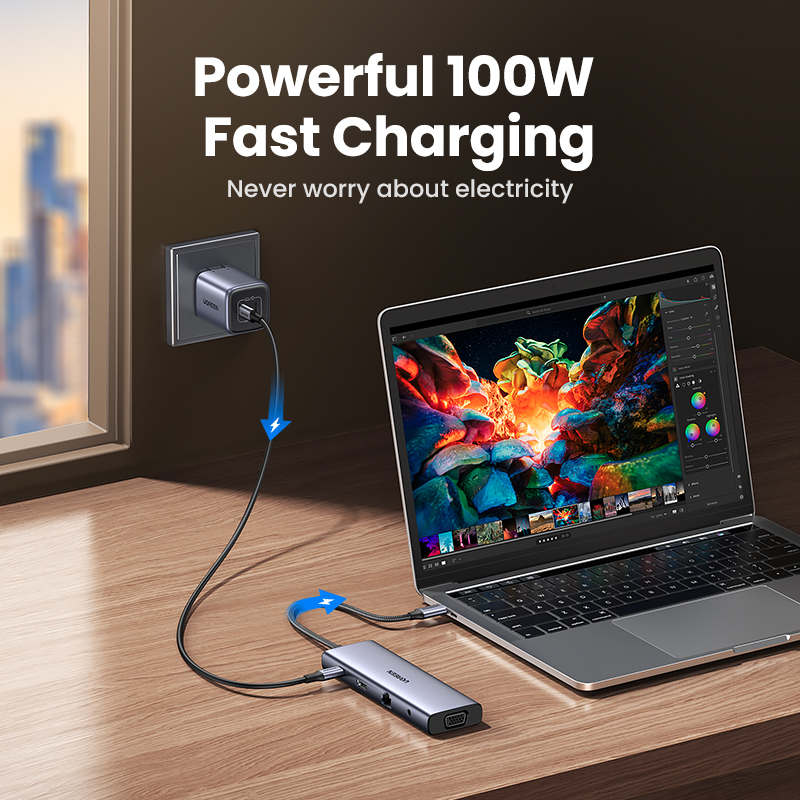 UGREEN USB HUB Type-C to 4K HD - đánh giá và giá Usb Hub Gaming