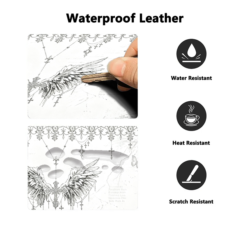 Leather Mousepad Black White A - đánh giá và giá Pc Gaming Upgrades