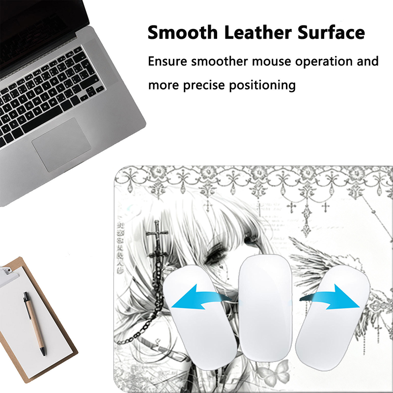Leather Mousepad Black White A - đánh giá và giá Pc Gaming Upgrades