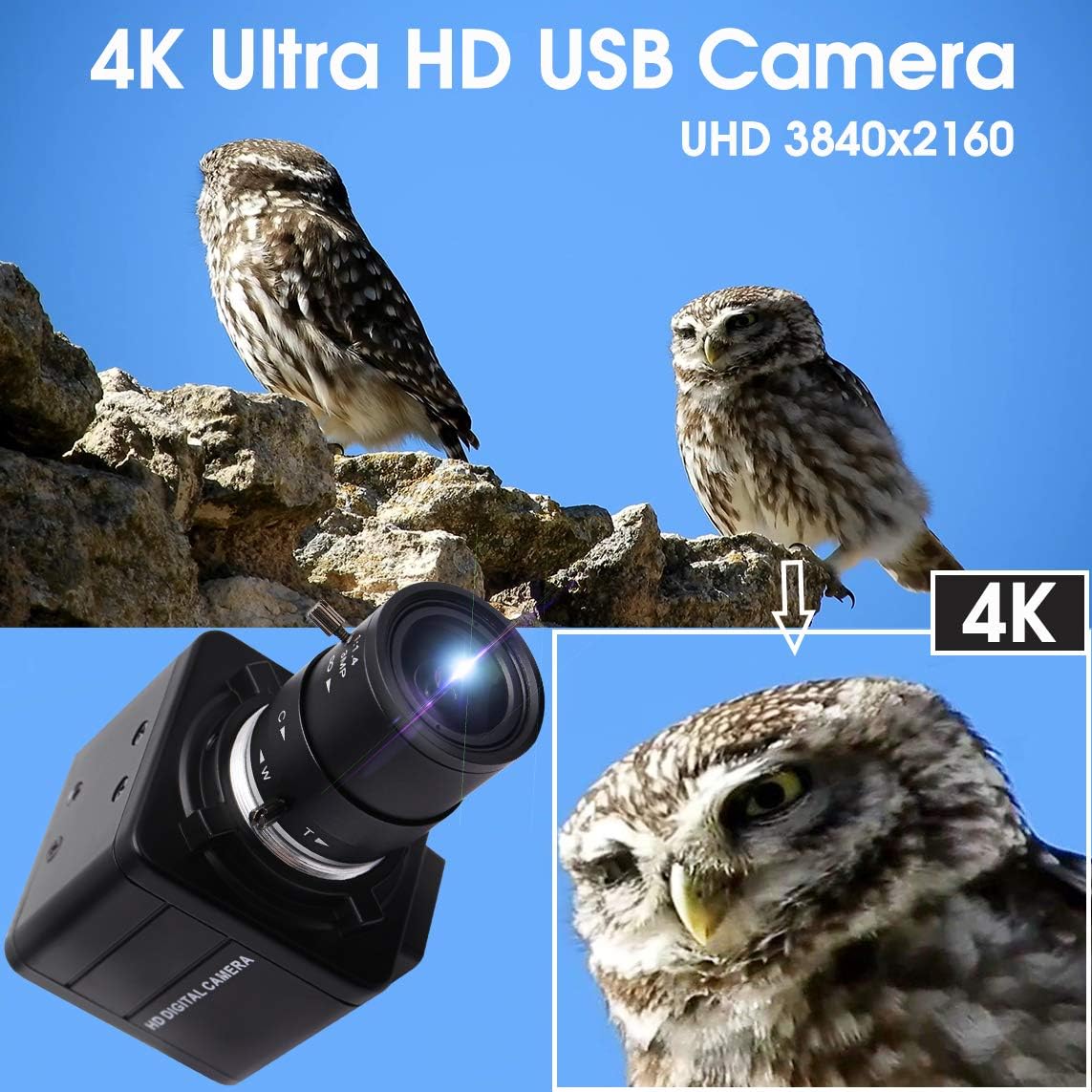 ELP 4K Ultra HD Webcam 4X Opti - đánh giá và giá Webcam 4K
