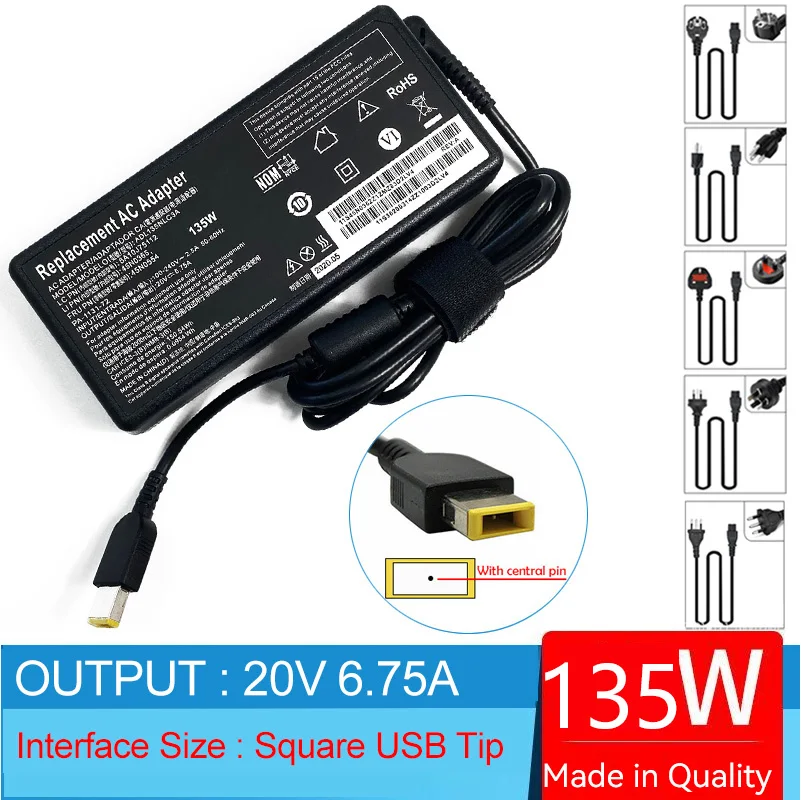 20V 6.75A 135W Laptop Ac Adapt - đánh giá và giá Pc Gaming Lenovo